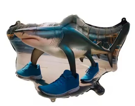 Folija balons "Roblox - Brainrot - Tralalero", 33,5 x 50 cm